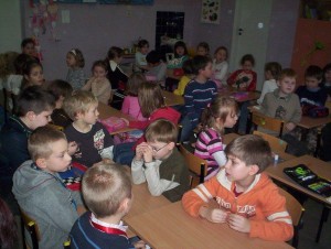 2007-2008 kl.I Tęczowa i Kolorowa. Wspolne śpiewanie kolęd