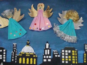 Międzyszkolny konkurs plastyczny- Czar aniołow (XII 2008)