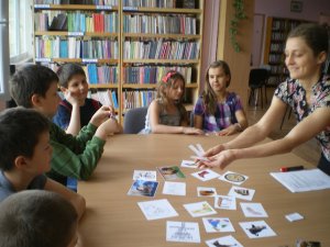 Lekcja z bajką w bibliotece
