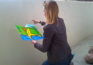 Szkic i malowanie fresku ekologicznego