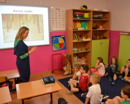 Spotkanie z malarstwem w klasie I bursztynowej