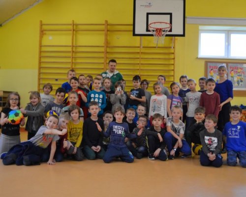 Spotkanie z panem Pawłem Woickim zawodnikiem Indykpolu AZS Olsztyn