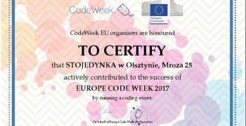Code Week-  Tydzień Kodowania w STOJEDYNCE