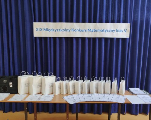 Nagrody w Konkursie Matematycznym Nagrody w Konkursie Matematycznym