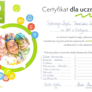cert zielona szkola