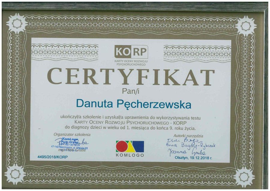certyfikat certyfikat