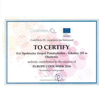 certyfikat code week