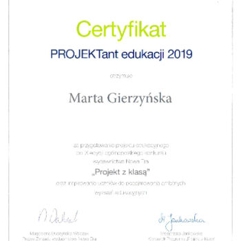 certyfikat mg