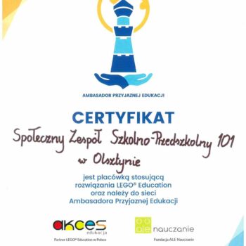 certyfikat akces