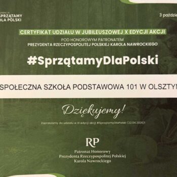 certyfikat sprzatamy
