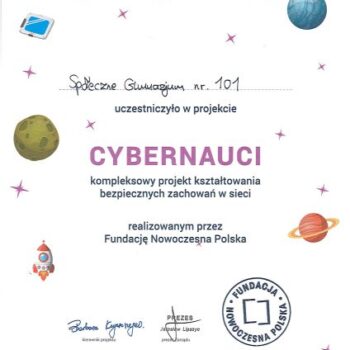 dyplom cybernauci gim