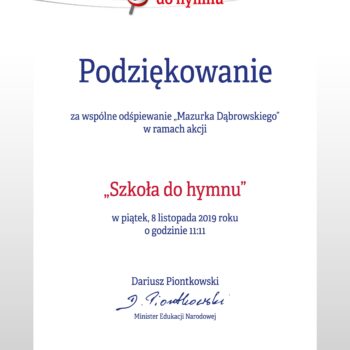 dyplom szkoca do hymnu