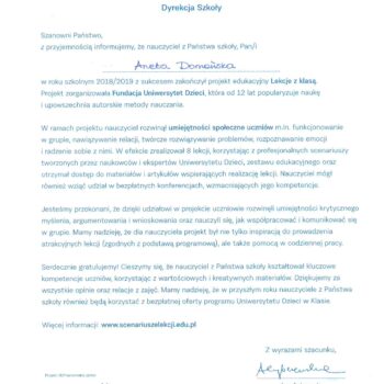lekcje z klasa