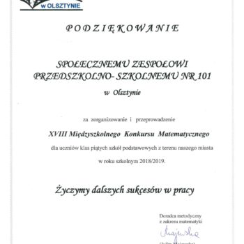 podziekowanie odn