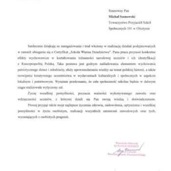 swd podziekowania