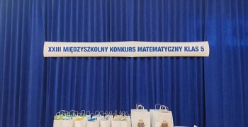 Nagrodzeni w Konkursie Matematycznym Klas Piątych